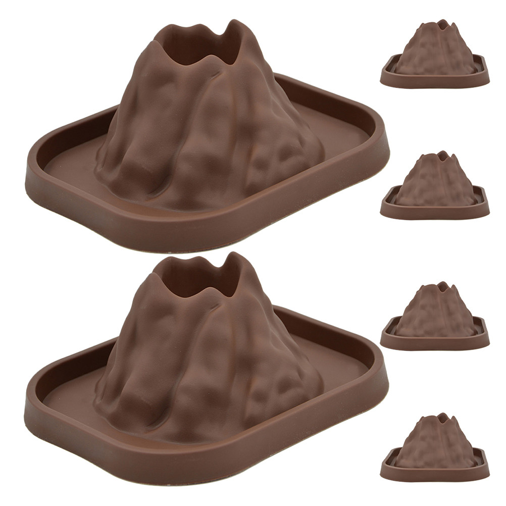 Volcano Kit Eruption - ชุดอุปกรณ์จำลองการปะทุของภูเขาไฟ 6 ชิ้น วัสดุปลอดภัยและมั่นคงสำหรับการสร้างแบบจำลองการปะทุ DIY ชุดอุปกรณ์โครงการวิทยาศาสตร์เพื่อการศึกษา