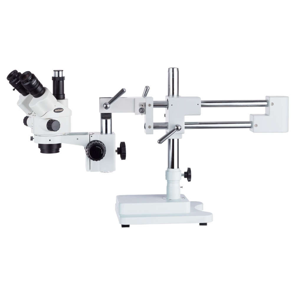 Amscope Microscope Stereo 7X-45X - กล้องจุลทรรศน์สเตอริโอแบบสามตา AmScope รุ่น SM-4 ซีรีส์ ซิมูล-โฟคอล