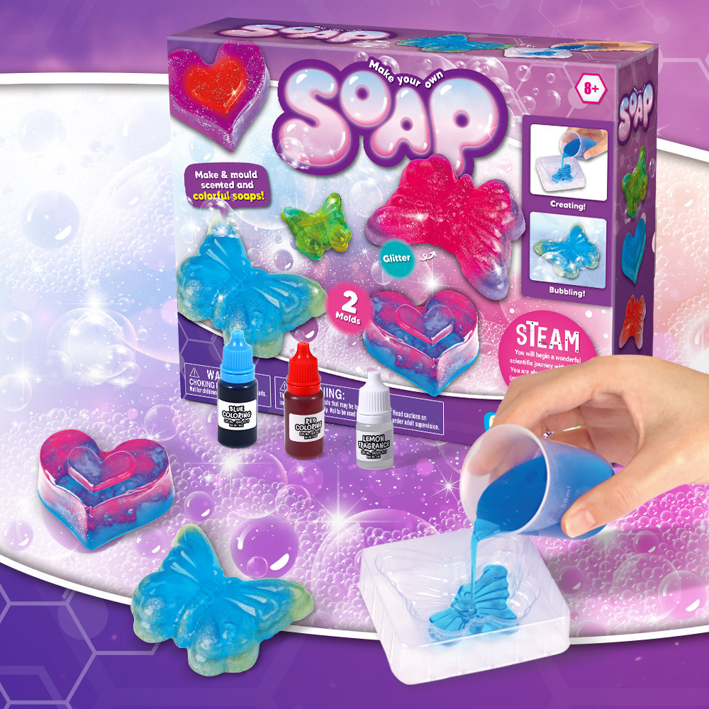 Science Kit - ชุดทำสบู่ DIY ชุดทดลองวิทยาศาสตร์ STEM ของเล่นเสริมทักษะ ชุดงานฝีมือทำสบู่ด้วยมือ