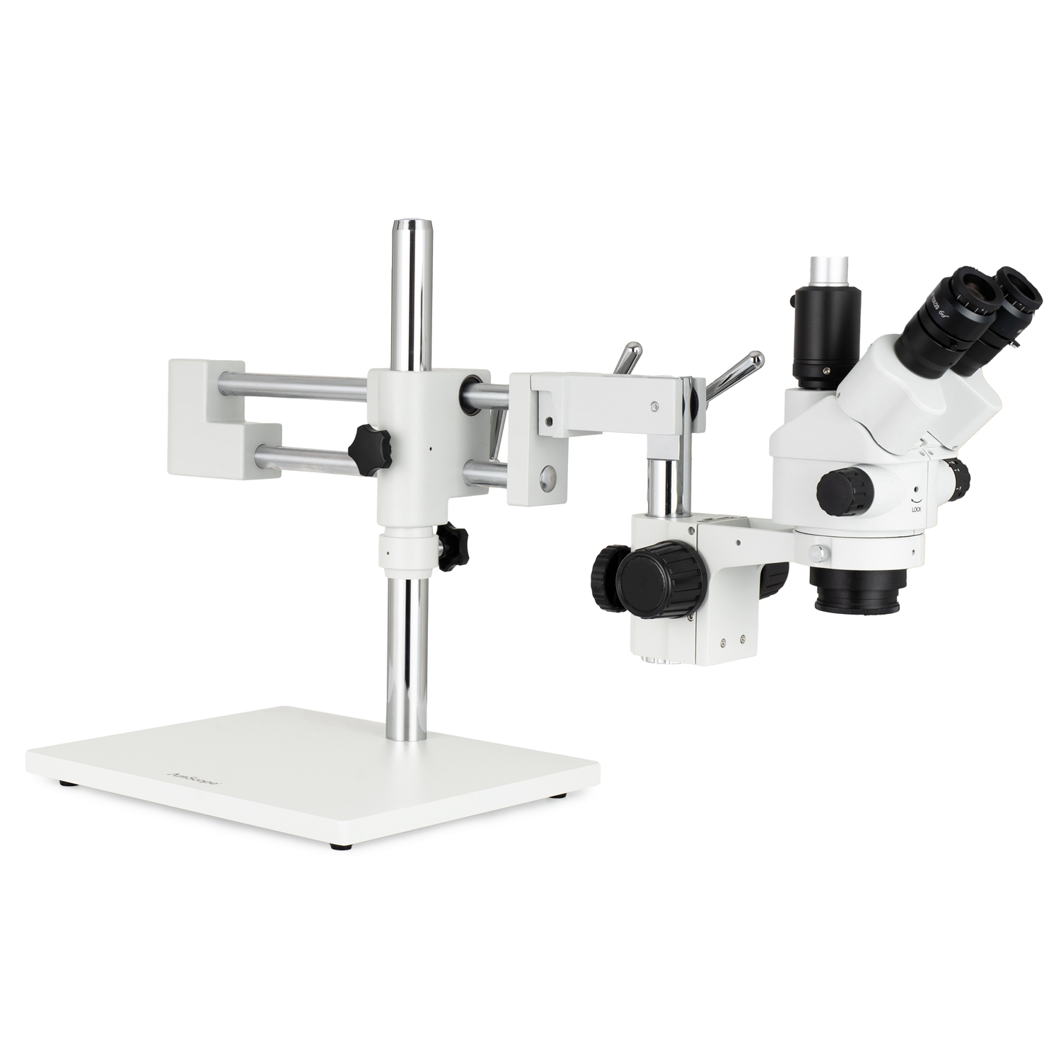 กล้องจุลทรรศน์สเตอริโอซูมแบบสา - Amscope Microscope Stereo 7X-45X บทวิจารณ์และราคา