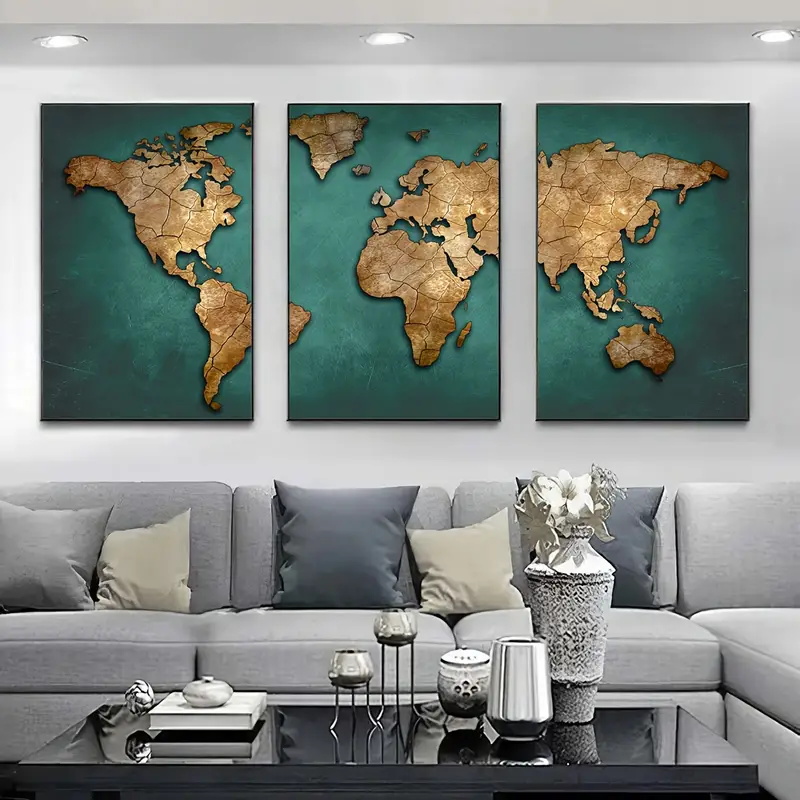Retro World แผนที่ 3 ชิ้น/เซ็ต - Star Map Poster บทวิจารณ์และราคา