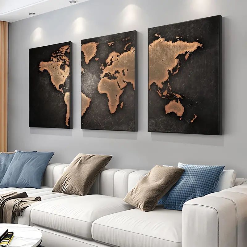 Retro World แผนที่ 3 ชิ้น/เซ็ต - Star Map Poster บทวิจารณ์และราคา