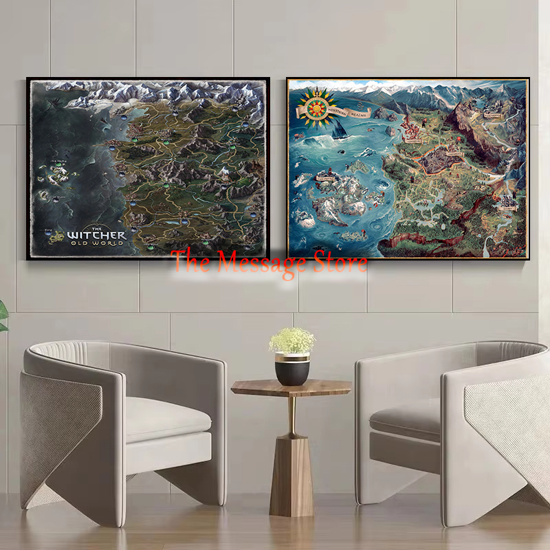 แผนที่โลกเวทมนตร์วิชเชอร์ สถาน - Star Map Poster บทวิจารณ์และราคา
