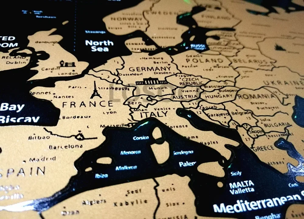 ใหม่ Deluxe Travel Scratch Wor - Star Map Poster บทวิจารณ์และราคา