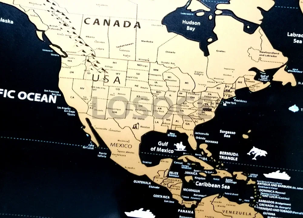 ใหม่ Deluxe Travel Scratch Wor - Star Map Poster บทวิจารณ์และราคา