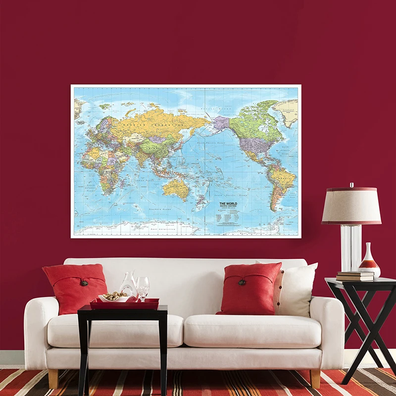 แผนที่โลก 2012 ผ้าขนาดใหญ่พิมพ - Star Map Poster บทวิจารณ์และราคา