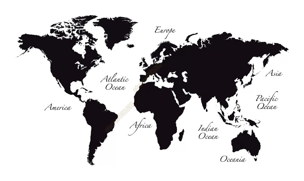 ขนาดใหญ่ World แผนที่สติ๊กเกอร - Star Map Poster บทวิจารณ์และราคา