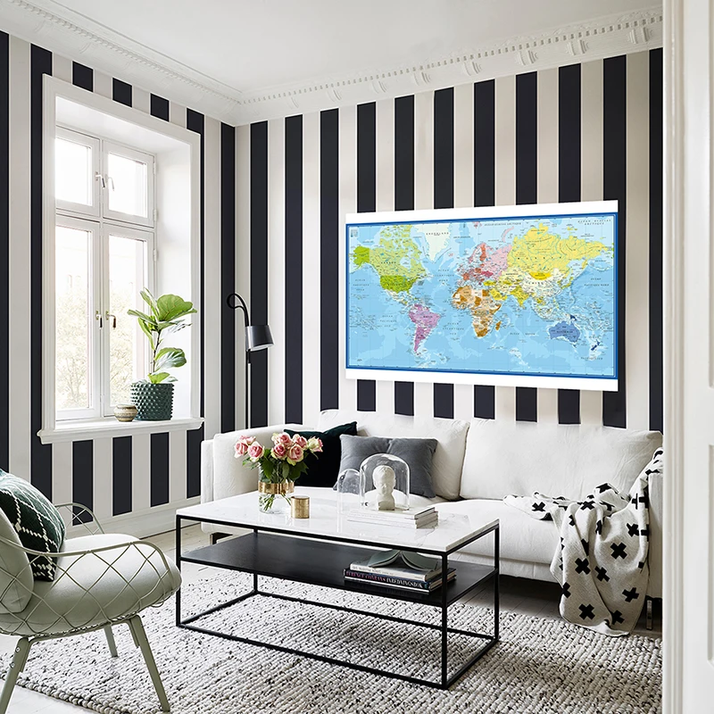 Carte Du Monde World แผนที่โปส - Star Map Poster บทวิจารณ์และราคา
