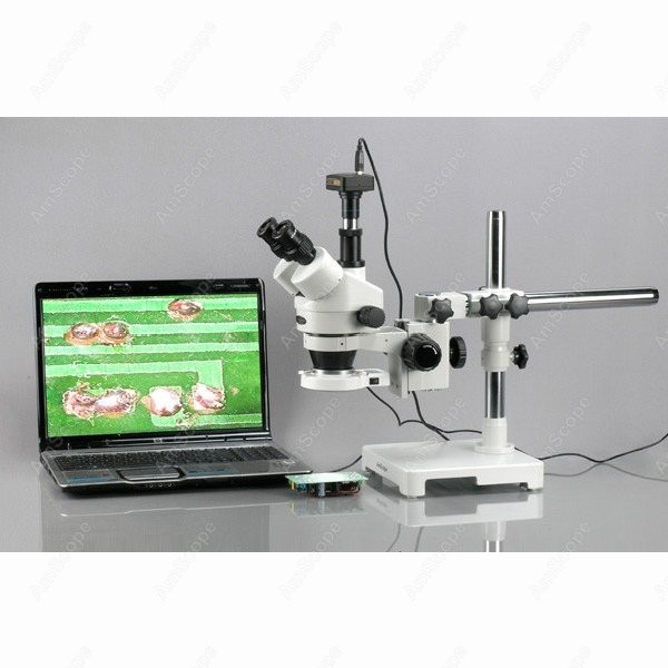 กล้องจุลทรรศน์สเตอริโอแบบซูมสา - Amscope Microscope Stereo 7X-45X บทวิจารณ์และราคา